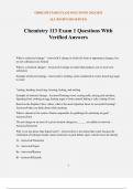 Chemistry 113 Exam 1 Questions With Verified Answers