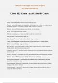 Chem 113-Exam 1 &lpar;ASU&rpar; Study Guide