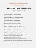 CHM-113 Quiz 1 &lpar;GCU&rpar; Exam Questions With Verified Answers