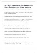 AF215-Airframe Inspection Study Guide Exam Questions And Actual Answers&period;