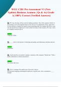 WGU C201 Pre-Assessment V1 &lpar;New 2024&sol; 2025 Update&rpar; Business Acumen &vert; Qs & As&vert; Grade  A&vert; 100&percnt; Correct &lpar;Verified Answers&rpar;