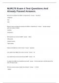 NUR170 Exam 4 Test Questions And Already Passed Answers&period;