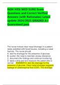 NGN HESI MED SURG Exam Questions and Correct Verified Answers &lpar;with Rationales&rpar; Latest update 2024&sol;2025 GRADED A&plus; Guaranteed passNGN HESI MED SURG Exam Questions and Correct Verified Answers &lpar;with Rationales&rpar; Latest update 2024&sol;2025 GRADED A&plus; Guaranteed p