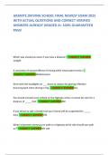 GRANITE DRIVING SCHOOL FINAL NEWEST EXAM 2025 WITH ACTUAL QUESTIONS AND CORRECT VERIFIED ANSWERS ALREADY GRADED A&plus; 100&percnt; GUARANTEED PASS&excl;           