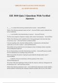 ElE 3010 Quiz 2 Questions With Verified Answers