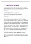 PC 832 Practice Study Set  Questions And Answers Already Graded A&plus;