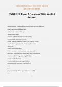ENGR 220 Exam 3 Questions With Verified Answers