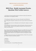 HESI Prep - Health Assessment Practice Questions With Verified Answers