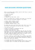 NUR 325 EXAM 2 REVIEW QUESTIONS&period;