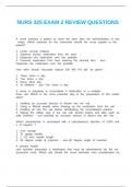 NURS 325 EXAM 2 REVIEW QUESTIONS&period;