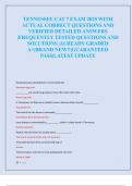 TENNESSEE CAT 7 EXAM 2025 WITH  ACTUAL CORRECT QUESTIONS AND  VERIFIED DETAILED ANSWERS  &vert;FREQUENTLY TESTED QUESTIONS AND  SOLUTIONS &vert;ALREADY GRADED  A&plus;&vert;BRAND NEW&excl;&excl;&vert;GUARANTEED  PASS&vert;LATEST UPDATE