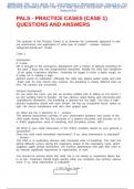 PALS - PRACTICE CASES &lpar;CASE 1&rpar; QUESTIONS AND ANSWERS