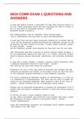  HESI COMP EXAM 1 QUESTIONS AND ANSWERS