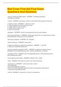Red Cross First Aid Final Exam Questions And Solutions