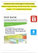 Test Bank For Study Guide for Understanding Medical Surgical Nursing Sixth And Seventh Edition by Linda S&period; Hopper&comma; Paula D&period;&semi; Williams All Chapters&vert;&vert;Complete Guide A&plus; Exam Bundle&excl;&excl;