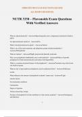 NUTR 3330 Exam Package Deal 100&percnt; Verified&period;