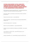 CP FINAL EXAM NEWEST ACTUAL EXAM WITH COMPLETE QUESTIONS AND CORRECT VERIFIED ANSWERS &lpar;DETAILED ANSWERS&rpar; ALREADY GRADED A&plus; 100&percnt; GUARANTEED TO PASS CONCEPTS&excl;&excl;&excl;