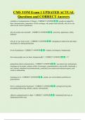 CMS 315M Exam 1 UPDATED ACTUAL  Questions and CORRECT Answers