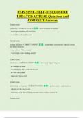 CMS 315M - SELF-DISCLOSURE UPDATED ACTUAL Questions and  CORRECT Answers