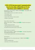 CMS 315M   Bundled Exam Questions and CORRECT Answers