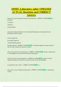 OSMT- Laboratory safety UPDATED  ACTUAL Questions and CORRECT  Answers