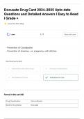 Docusate Drug Card 2024-2025 Upto date Questions and DetDocusate Drug Card 2024-2025 Upto date Questions and Detailed Answers &vert; Easy to Read &vert; Grade &plus;ailed Answers &vert; Easy to Read &vert; Grade &plus;