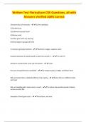 Written Test Floriculture CDE Questions&comma; all with Answers Verified 100&percnt; Correct