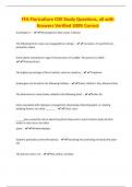 FFA Floriculture CDE Study Questions&comma; all with Answers Verified 100&percnt; Correct