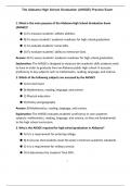 The Alabama High School Graduation &lpar;AHSGE&rpar; Practice Exam