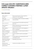CCIL exam A23&period;2-17C &vert; CCIL exam A23&period;2-19C &vert; QUESTIONS & 100&percnt; CORRECTANSWERS &lpar;VERIFIED&rpar; &vert; LATEST UPDATE &vert; GRADEA&plus;