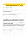 REL C 225 ALFORD FINAL Need to Study Questions&comma; all with Answers Verified 100&percnt; Correct