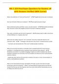 REL C 225 Final Exam Questions for Review&comma; all with Answers Verified 100&percnt; Correct