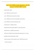Rel C 225 Griffiths Study Questions&comma; all with Answers Verified 100&percnt; Correct