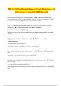 REL C 225 Final Sweat Need to Study Questions&comma; all with Answers Verified 100&percnt; Correct