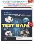                     FULL TEST BANK For Gould's Pathophysiology for the Health Professions 7th Edition by Karin C&period; VanMeter PhD Latest Update Graded A&plus;     