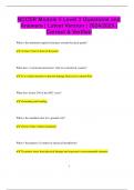 NCCER Module 5 Level 3 Questions and Answers &vert; Latest Version &vert; 2024&sol;2025 &vert;  Correct & Verified