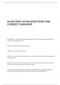 RLGN FINAL EXAM QUESTIONS AND CORRECT ANSWERS
