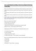 GCU A&P HESI EXAM PRACTICE EXAM QUESTIONS & ANSWERS&period;
