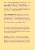 LAT LABORATORY ANIMAL TECHNICIAN &lpar;2024- 2025 &rpar; QUESTIONS WITH ANSWERS