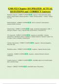 GMS 522 Chapter 10 UPDATED ACTUAL  QUESTIONS and CORRECT Answers