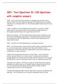 SEC&plus; Test Questions 51-100 Questions with complete answers