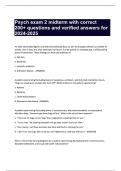 Psych exam 2 midterm with correct 200&plus; correct questions and answers 2024-2025
