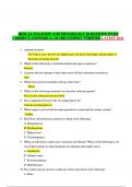 HESI A2 Anatomy AND Physiology Qoestions WITH Correct Answers A&plus; Score Expert Verifie