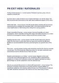PN EXIT HESI Rationales