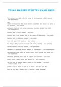 TEXAS BARBER WRITTEN EXAM PREP