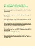 PN Adult Medical Surgical Online Practice 2023 A exam with answers