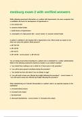 medsurg exam 2 with verified answers
