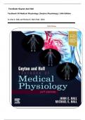  Test Bank -Guyton And Hall  Textbook Of Medical Physiology &lpar;Guyton Physiology&rpar; 14th Edition  by John E&period; Hall&comma; and Michael E&period; Hall &lbrace; Hall &comma; 2020&rcub;