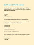 Med Surg 2- LPN with answers