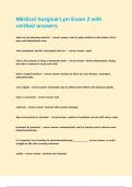 MEdical Surgical Lpn Exam 2 with verified answers